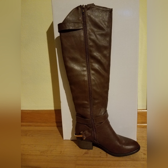 NWB Venus Tall Riding Equestrian Style Boots, Brown, Size 6 - Picture 7 of 10